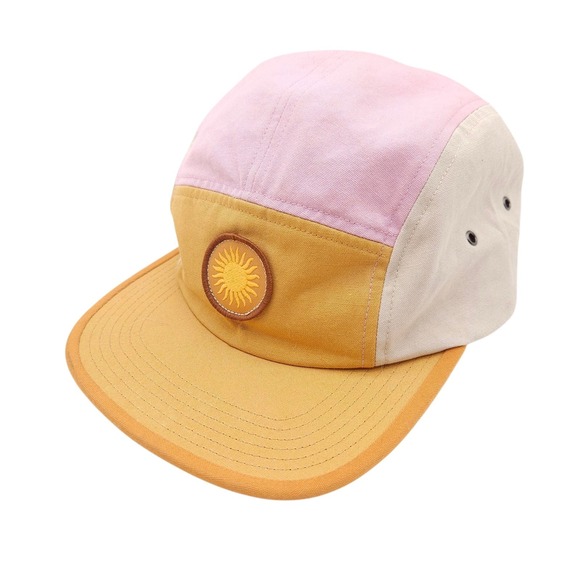 Patagonia Puffer Fish Gold Maclure Hat P6 Sun Patch Logo Strapback Ball Cap Rare